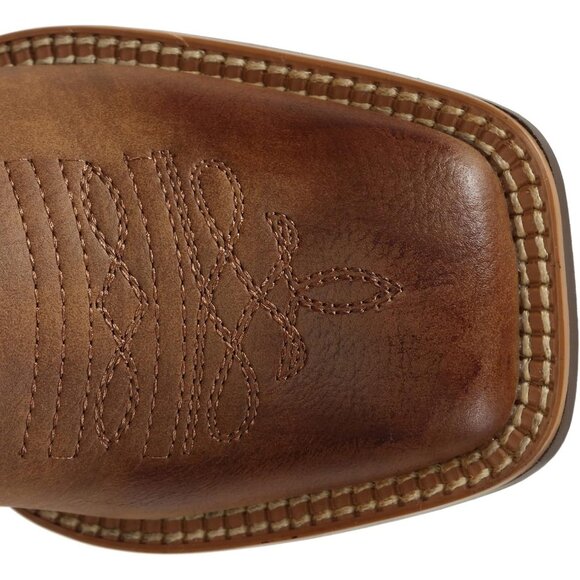J's.o.l.e Women Brown Cowboy Boot Square Toe Western Cowgirl Fashion Botte - Picture 3 of 8